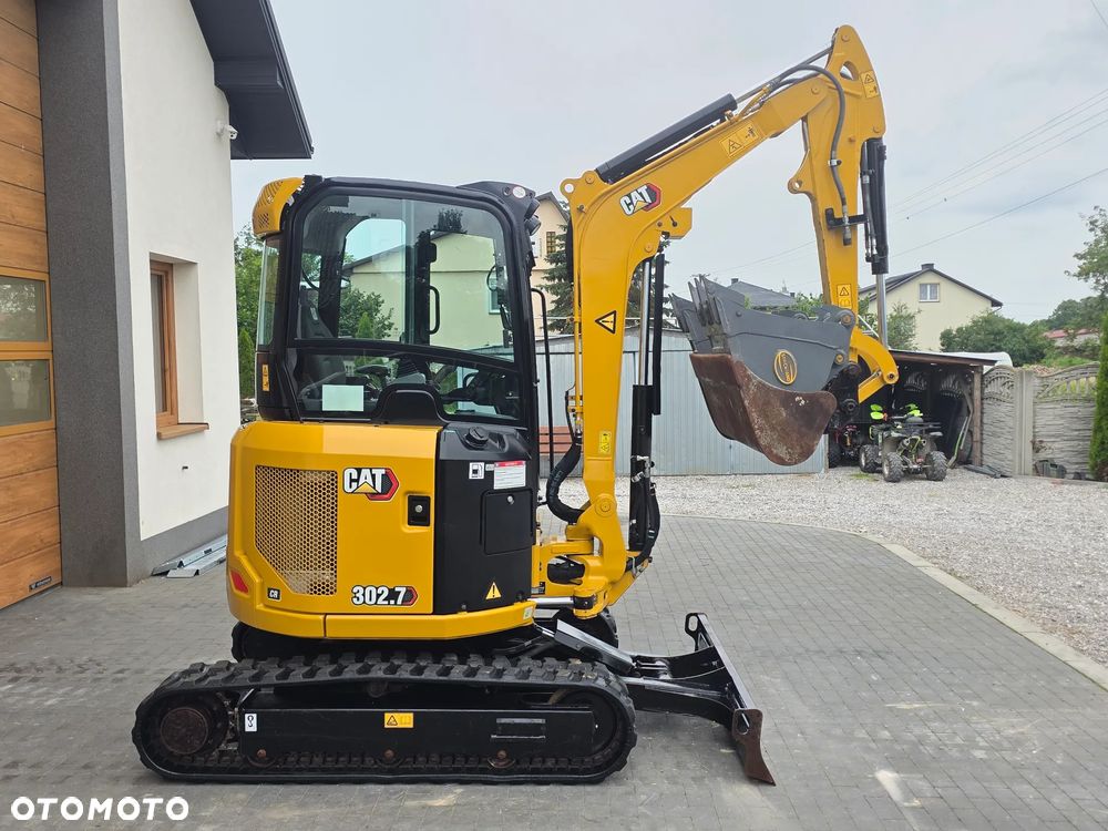 Caterpillar CAT 302.7 CR mini koparka szybkozłącze 3 łyżki piękna serwisowana 1 wł JCB sprowadzona w oryginale - 35