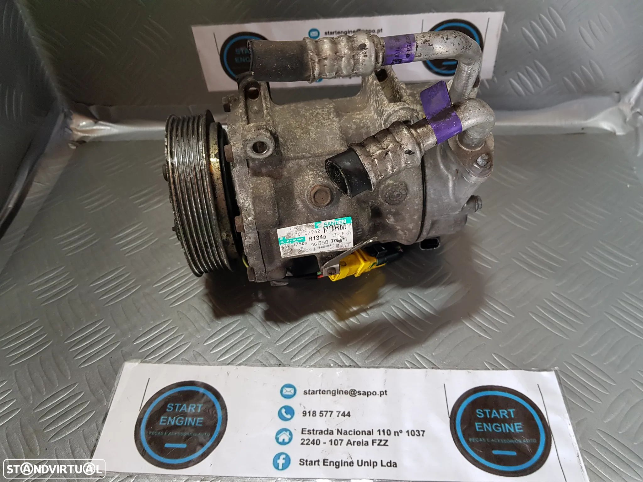 Compressor Ar Condicionado Peugeot 207 308 5008 3008 Partner Citroen Berlingo C4 C5 C3 1.6 HDI - 1
