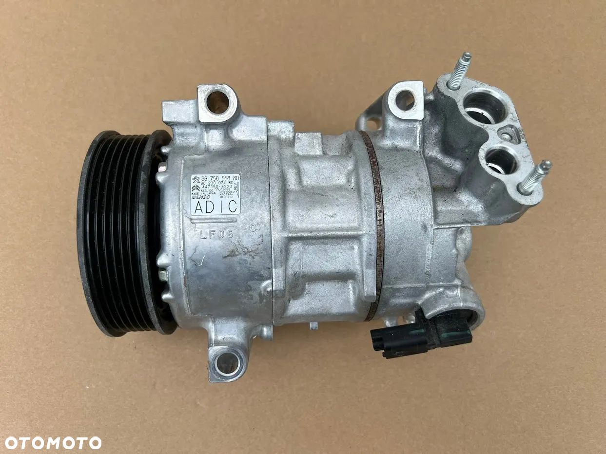 Peugeot 208,308 T9, Citroen DS, C4 Picasso II 1,6 2,0 HDI 1.2 VTI Sprężarka kompresor klimatyzacji 9672247080 - 1