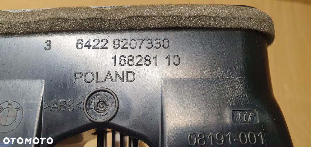 Kratka nawiewu powietrza tył tylna BMW 3 F30 9207330 - 7