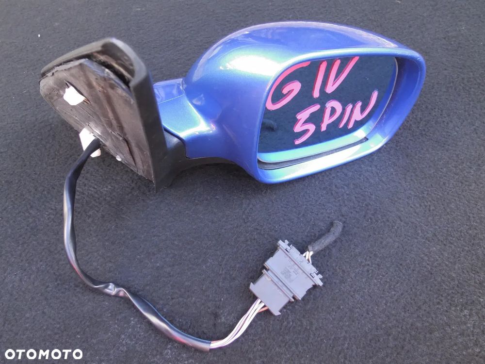 VW GOLF IV PASSAT B5 LUSTERKO ZEWNĘTRZNE PRAWE 5 PIN E1020514 020514 36946 - 1