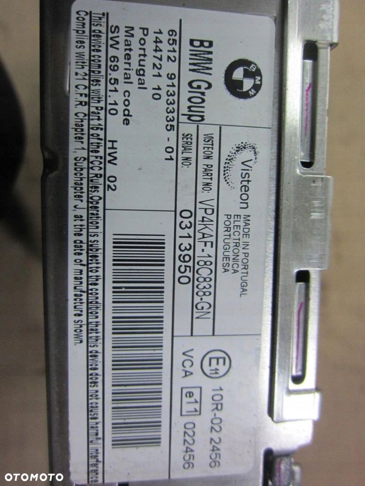BMW E81 E87 E90 RADIO CD BUSINESS 9133335 - 6