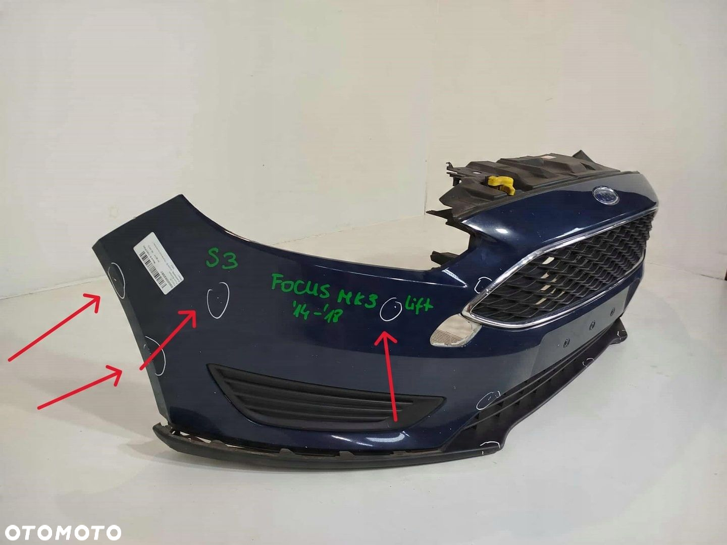 ZDERZAK PRZEDNI PRZÓD GRILL FORD FOCUS MK3 LIFT 14-18 - 4