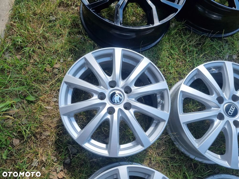 VW GOLF 8,7,TOURAN,CADY,SEAT LEON,SKODA,AUDI alu 6.5x16 ET46 5X112 bdb stan - 7