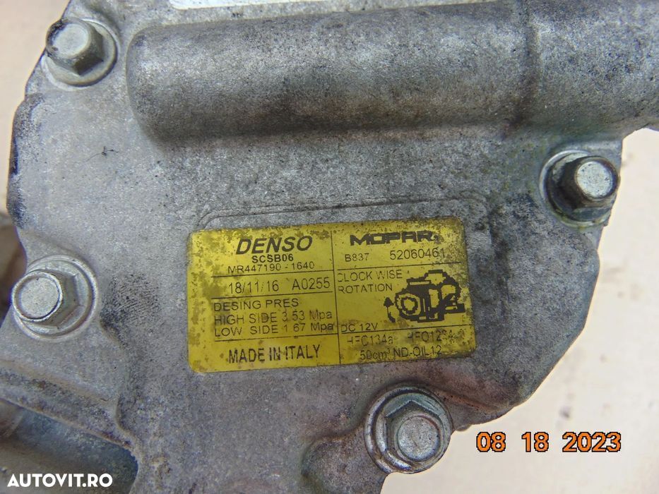 Compresor clima fiat 1.4 500 500c 500l abarth panda tipo 0.9 lancia yp - 3