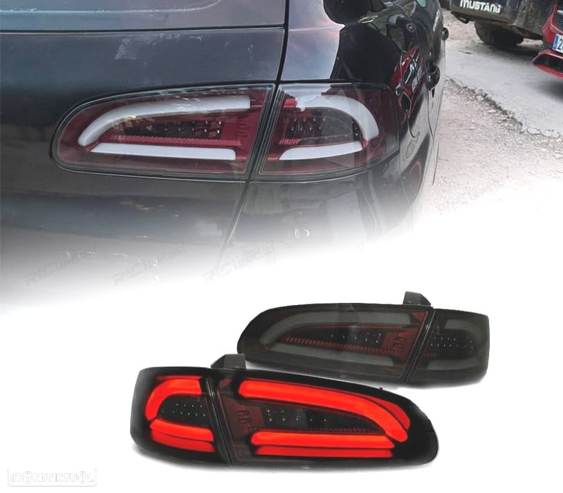 FAROLINS LED BAR PARA SEAT IBIZA 6L 02-08 VERMELHO ESCURECIDOS - 2