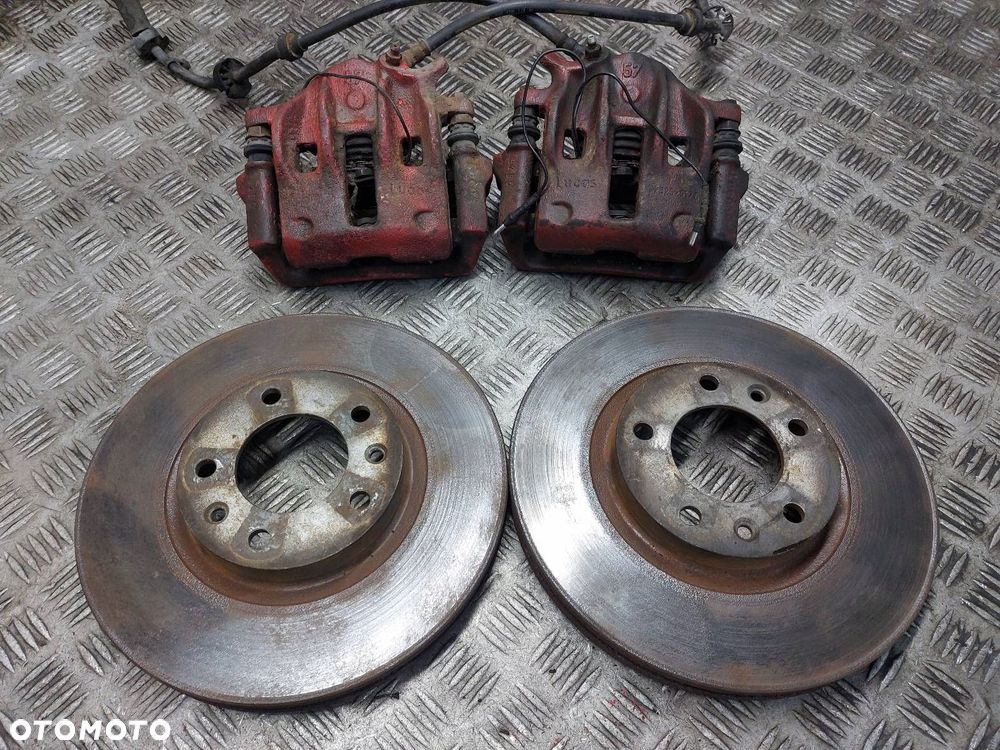TARCZE HAMULCOWE PRZÓD + KLOCKI + ZACISKI PEUGEOT 607 I 2.2 HDI - 2