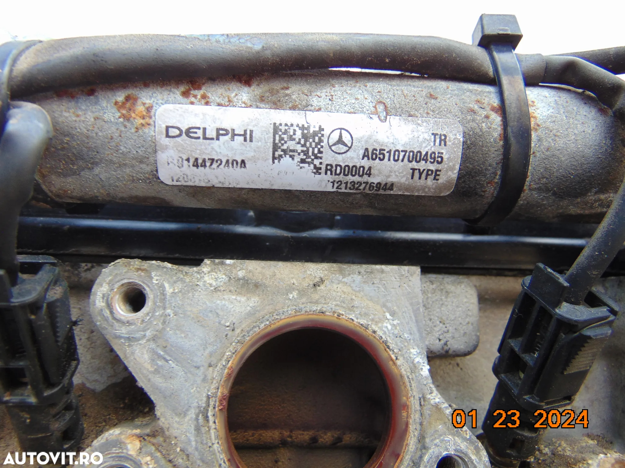 Rampa injectoare Mercedes 2.2 euro 5 Sprinter vito w906 w639 w204 w212 delphi cod a - 2