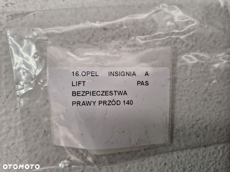 OPEL INSIGNIA A LIFT PAS BEZPIECZEŃSTWA PRAWY PRZÓD - 8
