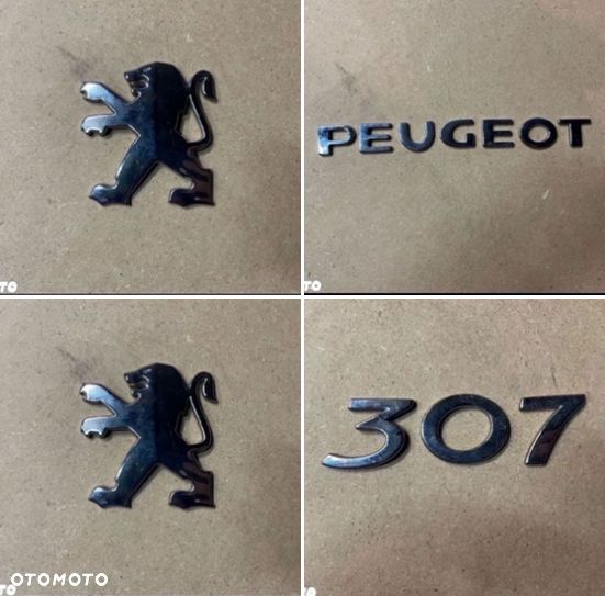 Znaczek emblemat napis tylnej klapy tył Peugeot 307 - 2