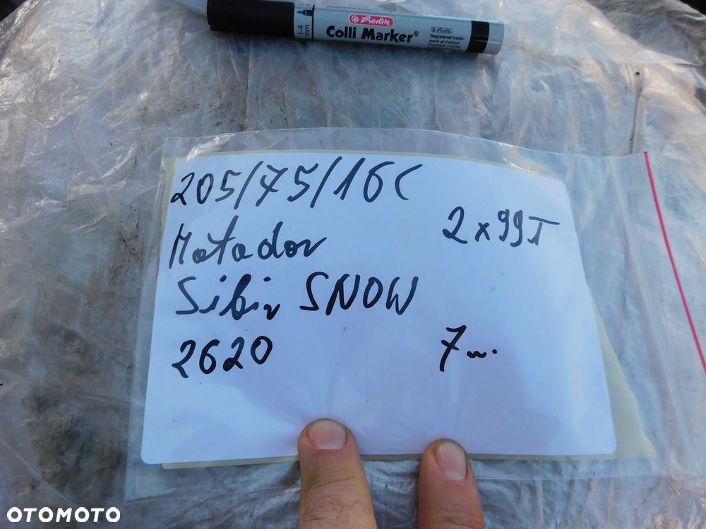 Opony zimowe 205/75 R16C komplet 2 szt MATADOR SIBIR SNOW VAN 20r - 7
