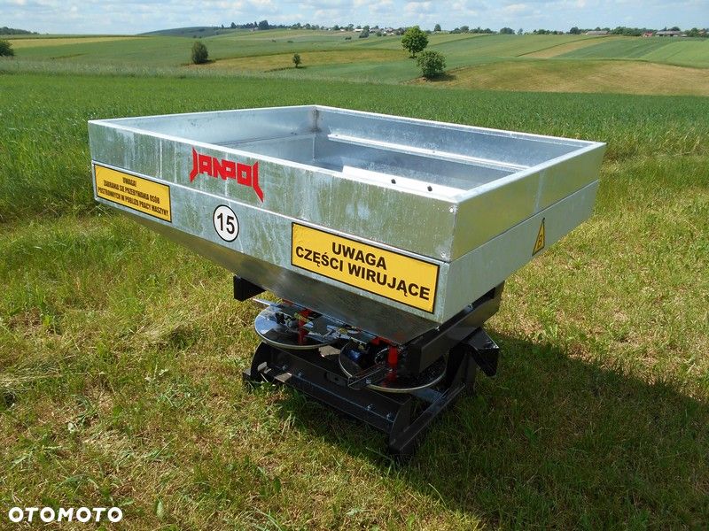 SIEWKA/rozsiewacz nawozu dwulejowy/producent:JANPOL/ DOSTĘPNE POJEMNOŚCI:600,800,1000,1200l/DARMOWY TRANSPORT - 1