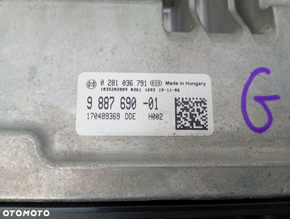 sterownik silnika komputer bmw 3 g20 g21 2.0 diesel 9887690 0281036791 - 3