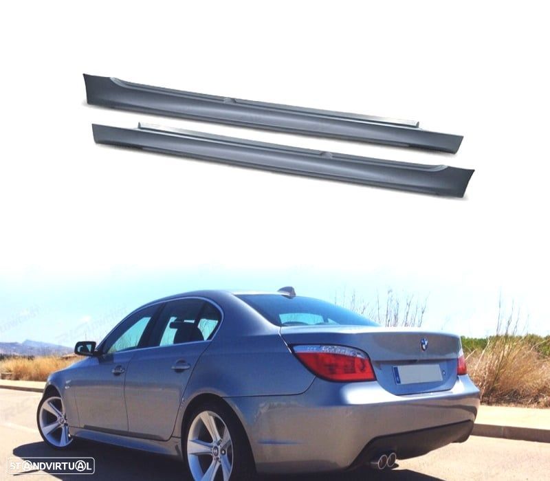 EMBALADEIRAS LATERAIS BMW E60 E61 03-10 LOOK M - 1