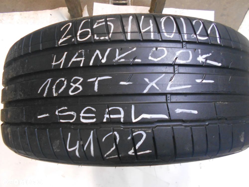 OPONA POJEDYNKA 265/40R21 HANKOOK VENTUS S1 EVO 3 EV XL SEAL DOT 4122 7MM - 1