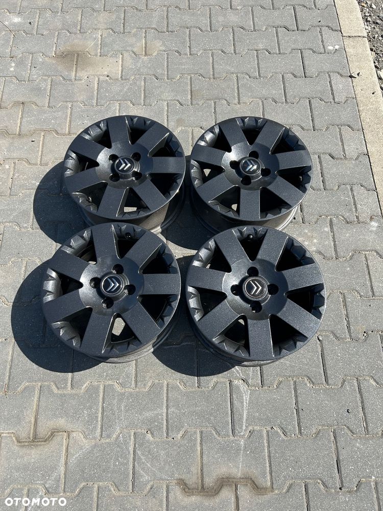 Alufelgi Citroen Peugeot 15 cali 4x108 oryginalne czarne - 11