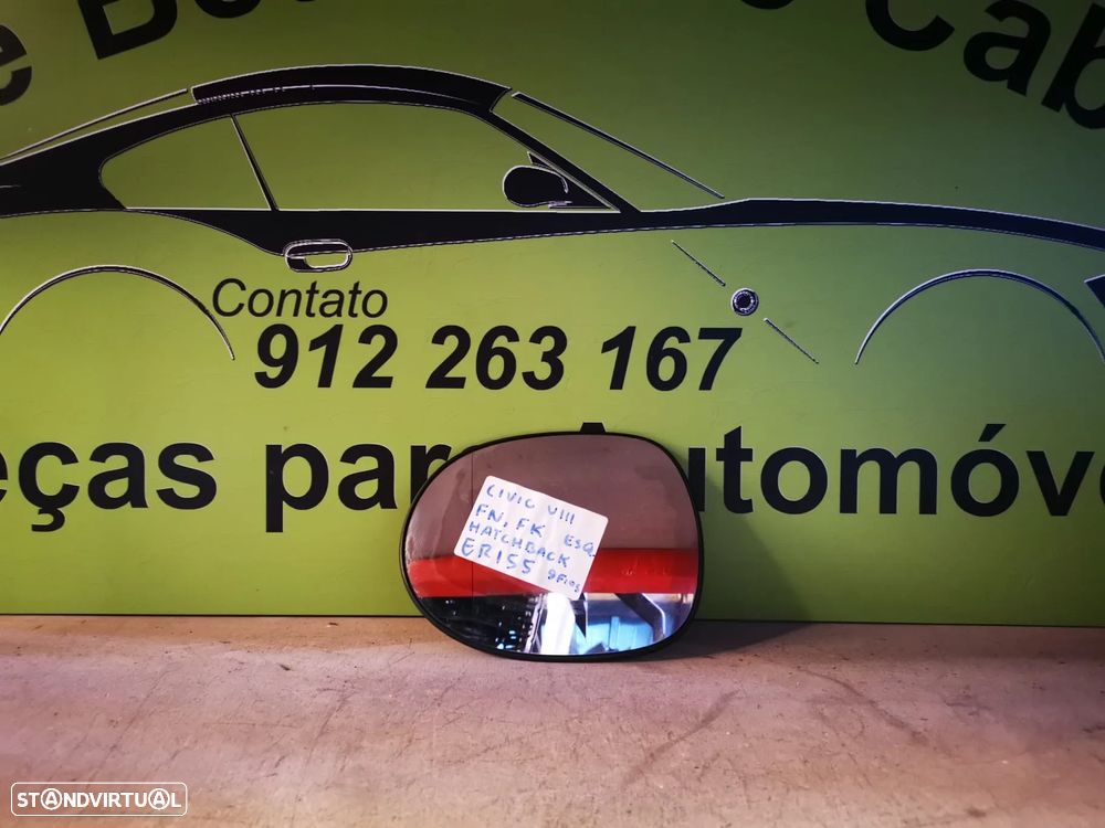 HONDA CIVIC VIII FN FK VIDRO ESPELHO RETROVISOR ESQUERDO - ER155 - 2