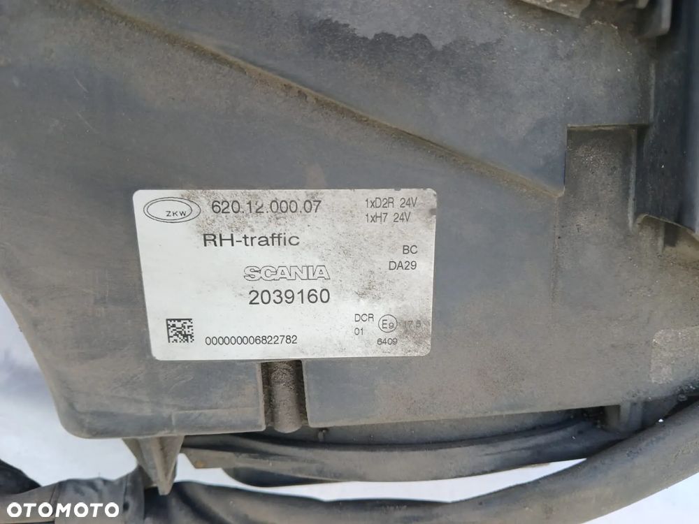 LAMPA PRZÓD PRAWA LEWA SCANIA R XENON KIERUNKOWSKAZ - 6