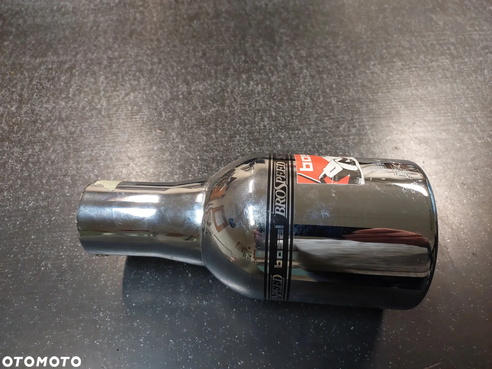KOŃCÓWKA OZDOBNA CHROMOWANA Brosspeed 113 mm - 4