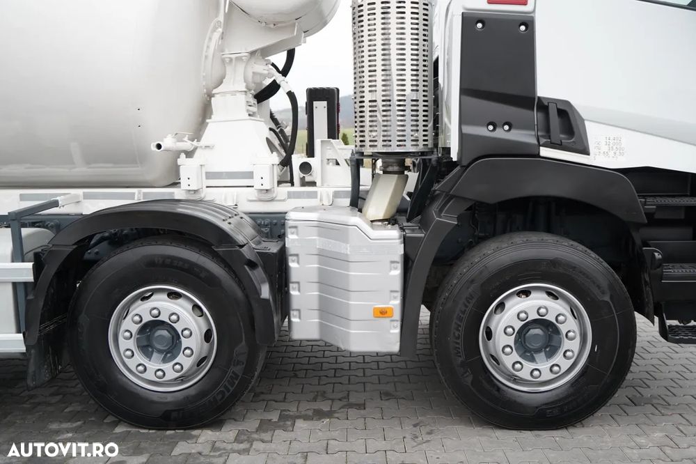 Renault C 380 / 8X4 / BETONIERĂ / USCĂTOR / SCHWING STETTER 9 M3 / EURO 6 / - 22