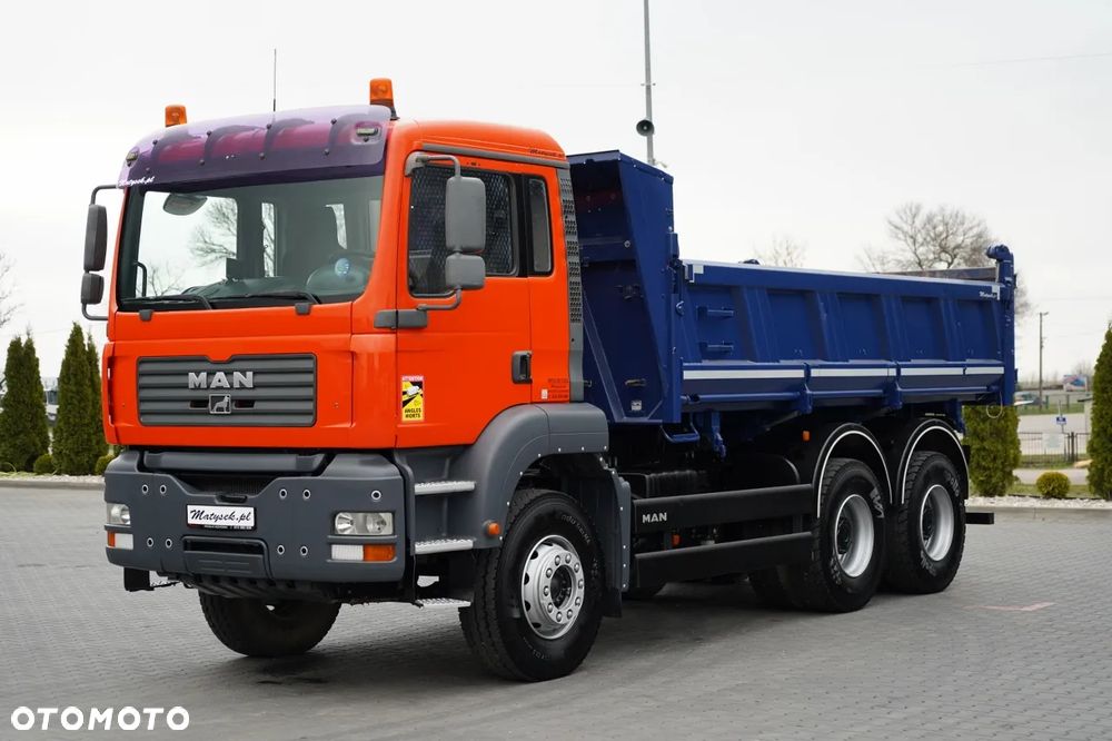 MAN TGA 33.350 / 6x4 / WYWROTKA / HYDROBURTA / MEILLER KIPPER / BORDMATIC / MANUAL / SPROWADZONY - 13
