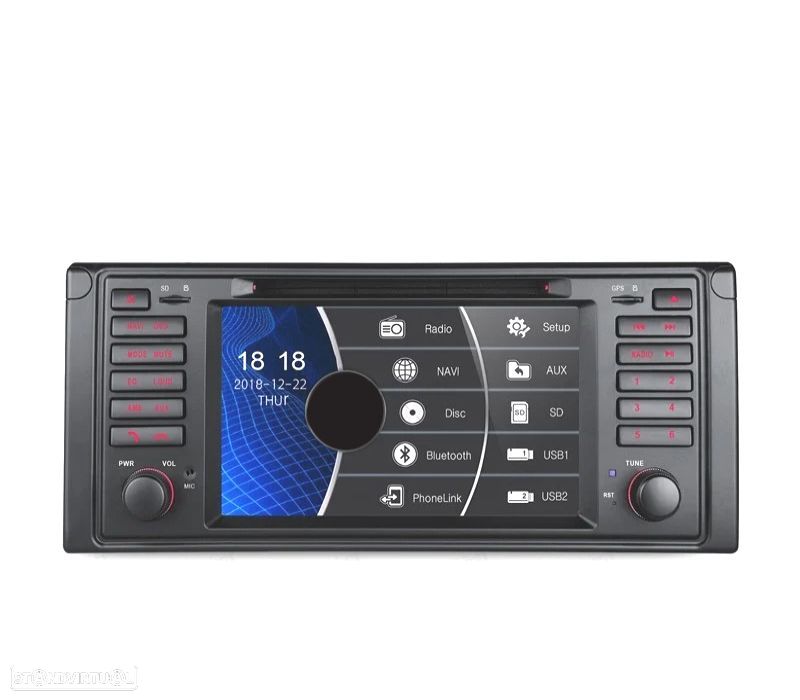 AUTO RADIO 2DIN 7" PARA BMW SERIE 5 E39 95-03 USB GPS TACTIL HD - 1