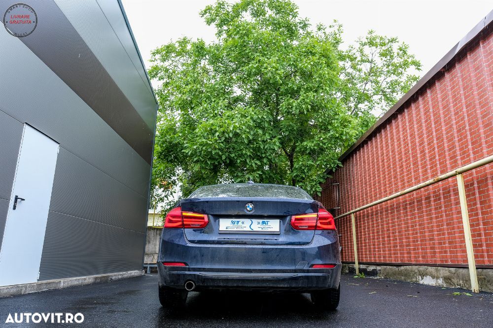 Stopuri LED BMW Seria 3 F30 (2011-2019) Rosu Clar LCI Design cu Semnal Dinamic Sec- livrare gratuita - 25