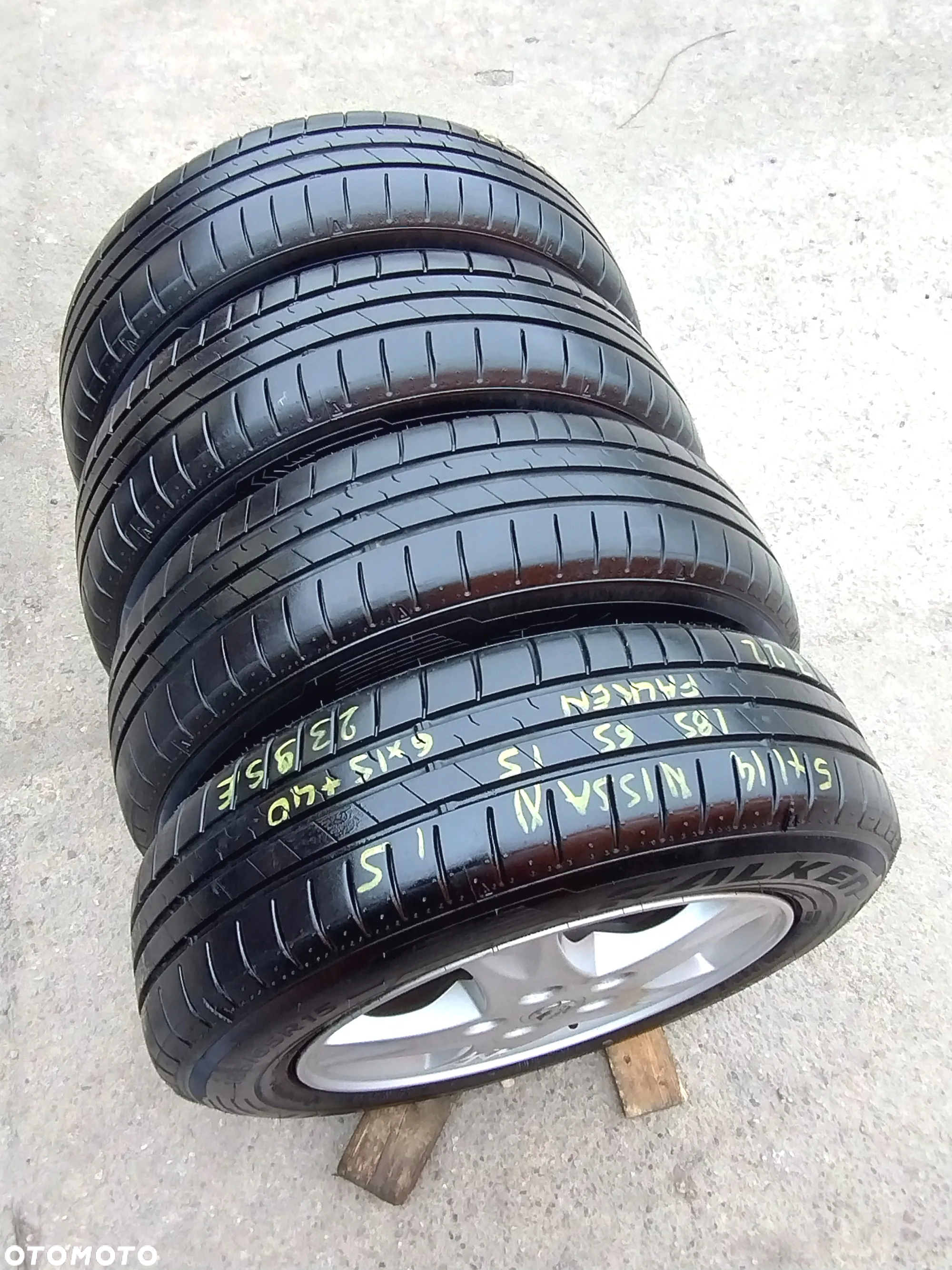 185/65R15 Opony Letnie Lato FALKEN SINCERA SN110 Legnica ALU-RAD jak 195/60 7mm 22r. - 11