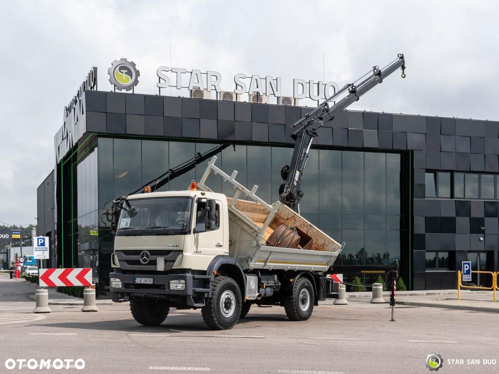 Mercedes-Benz AXOR 1833 4x4 HIAB 166 HDS Żuraw Wywrotka Chwytak - 9