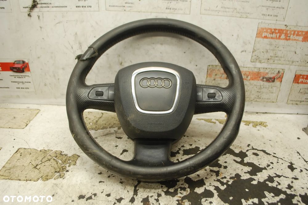 KIEROWNICA MULTIFUNKCYJNA SKÓRA PODUSZKA AIRBAG 8P0419091BL 8E0880201 AUDI A4 B7 - 1