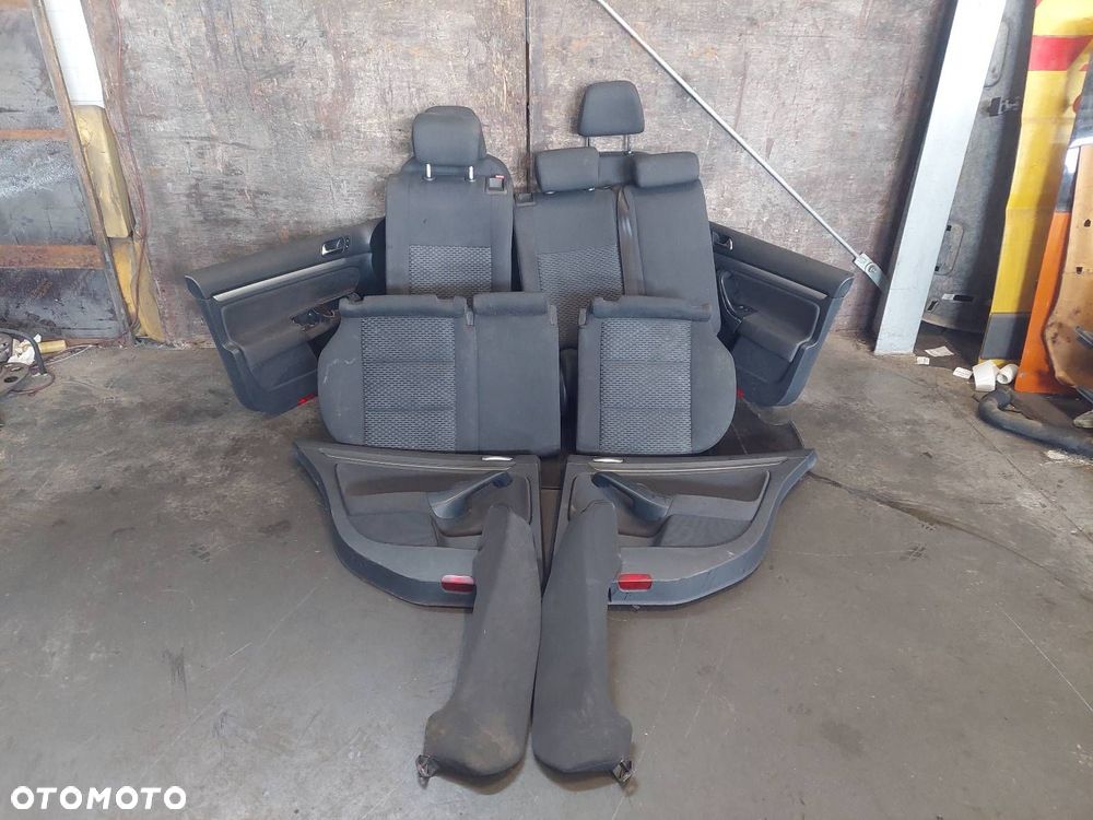 FOTELE KOMPLET LEWY PRAWY KANAPA TYŁ + BOCZKI VOLKSWAGEN GOLF VI - 1