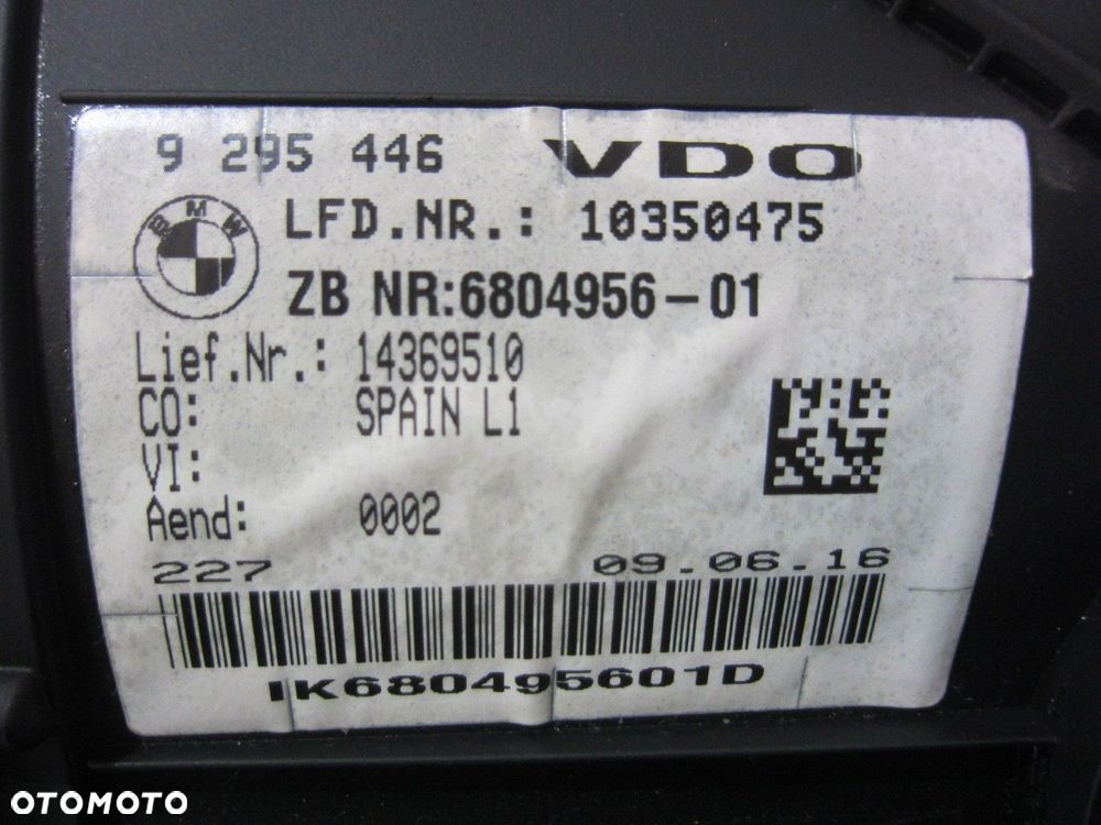 BMW X1 F48 B46 PRZED LIFT LICZNIK ZEGARY USA 6804956 62106804956 9382086 - 7