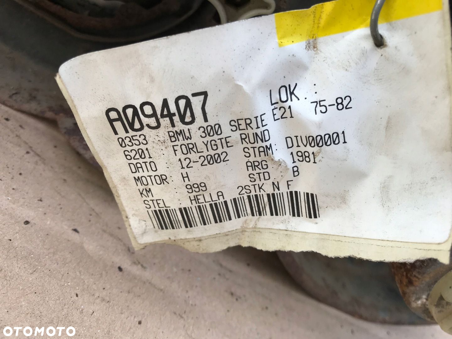 BMW E21 E28 SERIA 3 i 5 LAMPA PRZÓD LEWA LUB PRAWA EU ORYGINAŁ - 16
