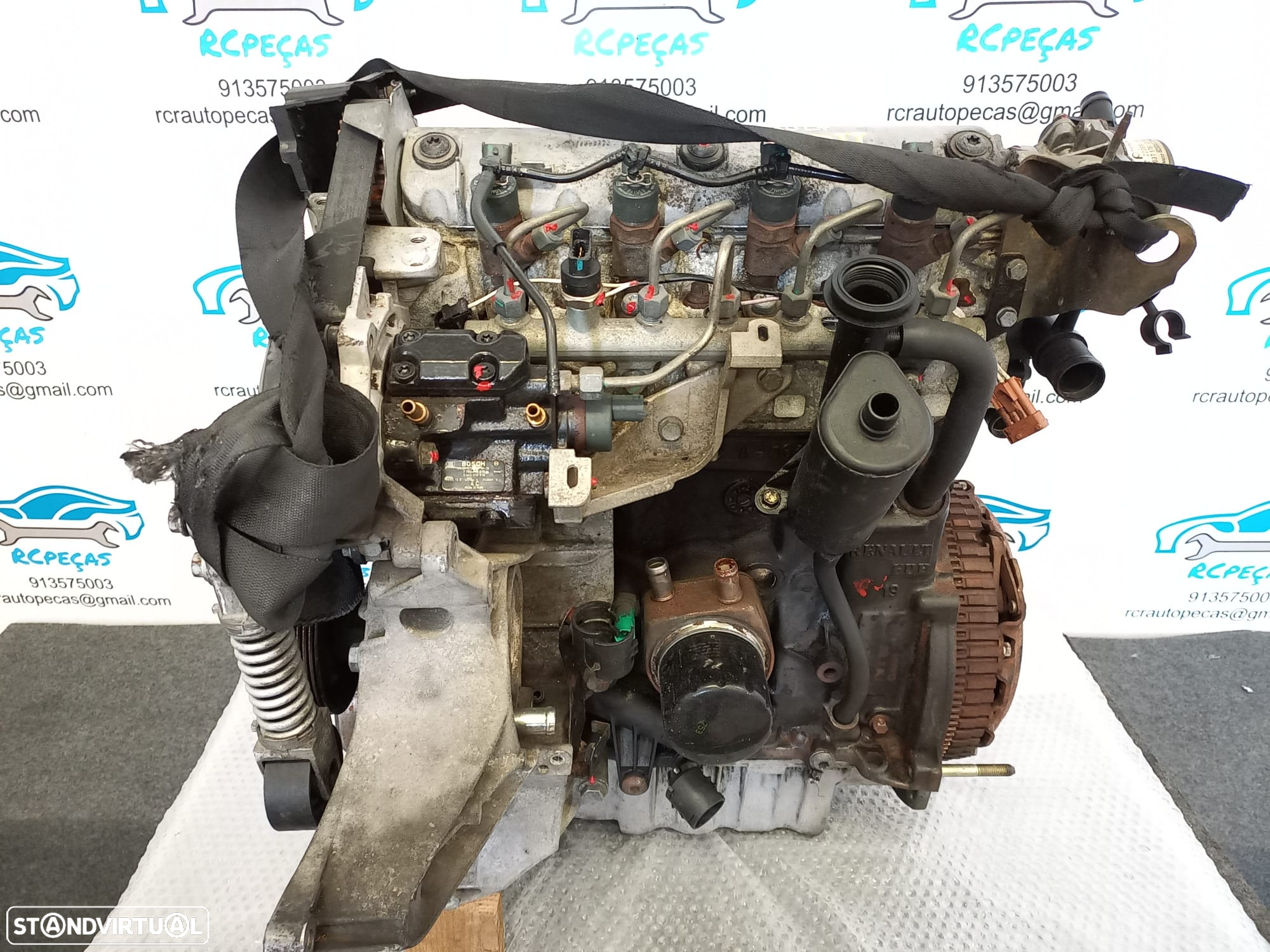 MOTOR F8T F9Q 744 F9Q744 RENAULT MEGANE I 1 MK1 FASE II 2 1.9 DTI 80CV F8T SCENIC KANGOO - 3