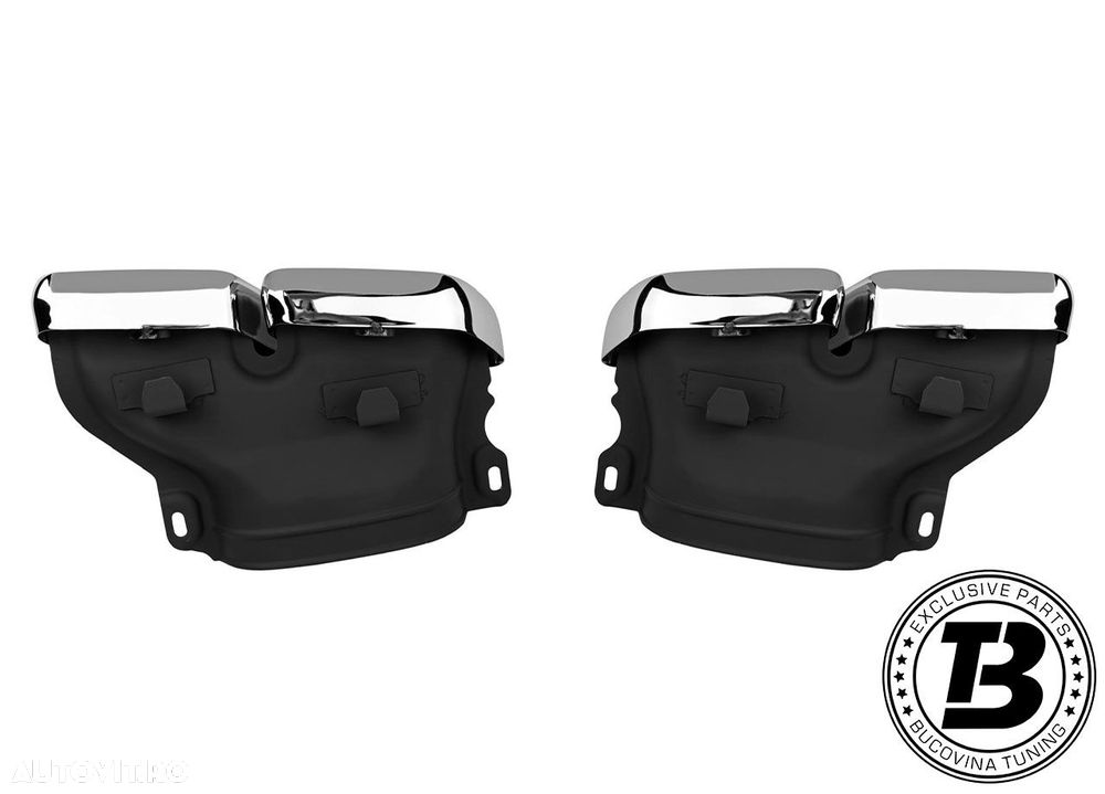 Difuzor Bara Spate cu Ornamente compatibil cu Mercedes GLS X166 GLS63 Design - 8