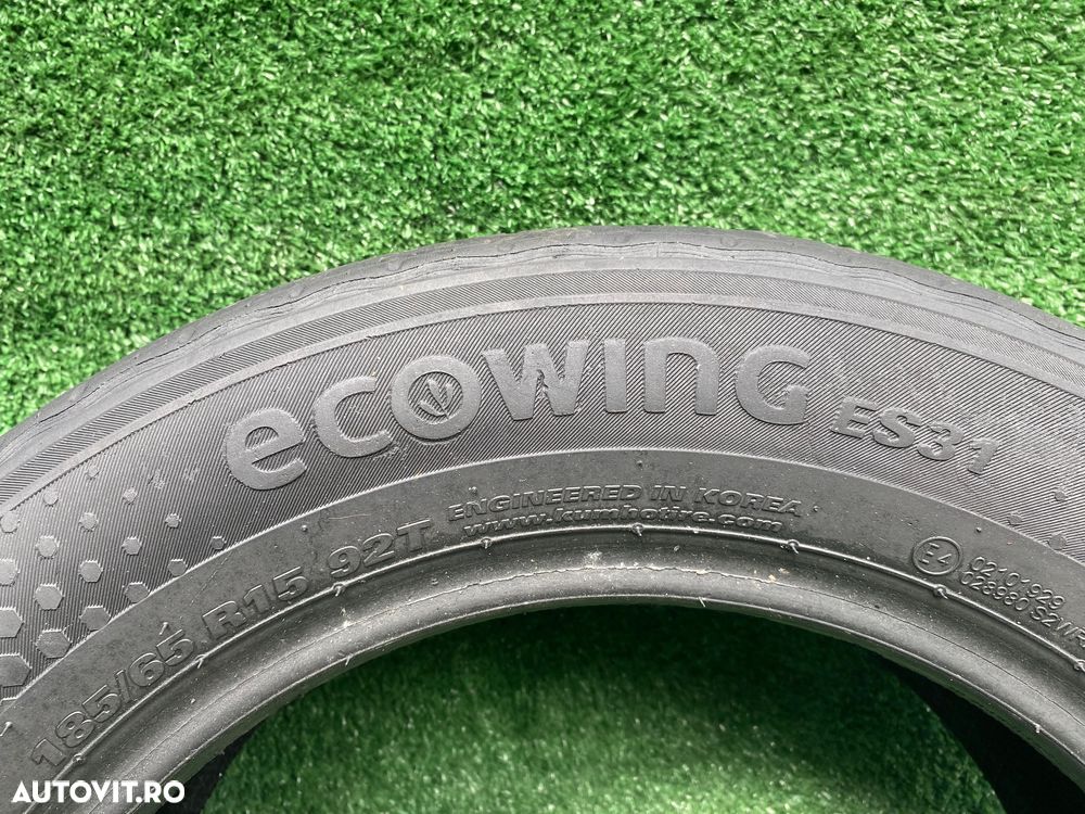 Set 2 anvelope  Vara Kumho EcoWing ES31 185 65 R15 92 T Dot 4723 Profil 4,65 mm - 7
