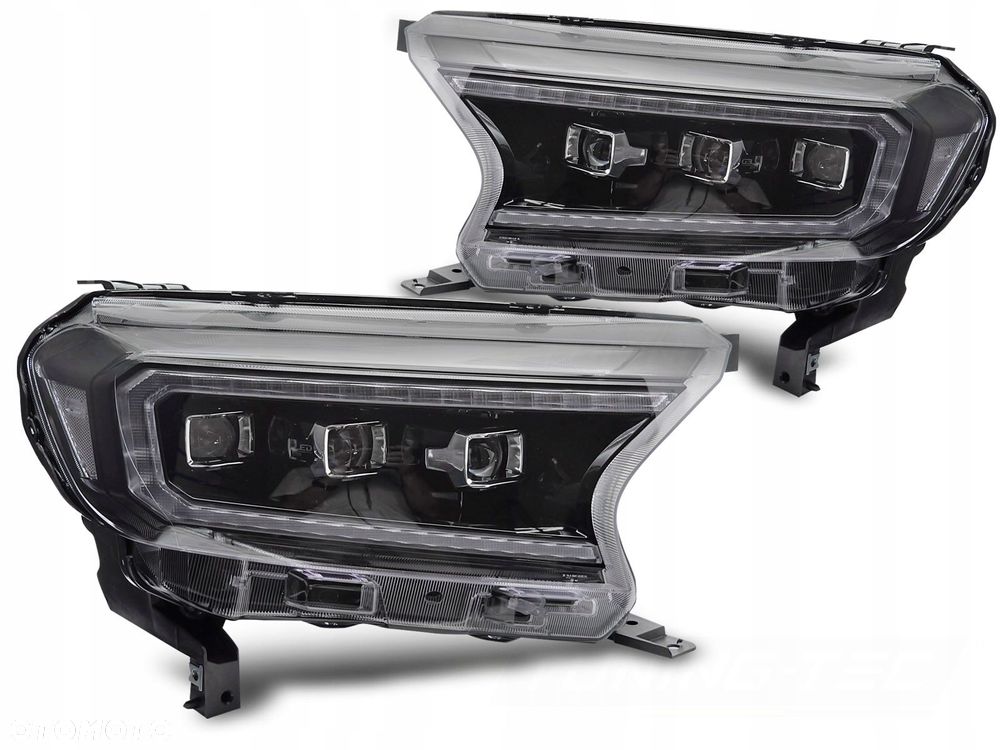 reflektor lampa kpl vland full led neon tuning ford ranger v 5 mk5 lift 16- - 1