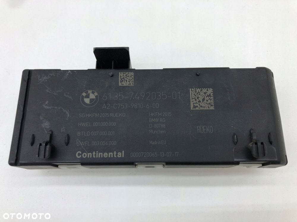 BMW X6 F16 F15 F48 MODUŁ STEROWNIK KLAPY TYŁ 7492035 - 1