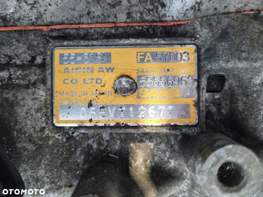 SKRZYNIA BIEGÓW Saab 95 9-5 1.9 TID automat 55556963A 55-51SN FA57D03 - 2
