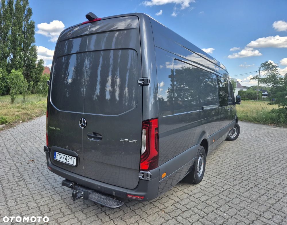 Mercedes-Benz Sprinter 319 CDI 190 KM 9G-Tronic, Automat, Model 907, Salon polska, Furgon Blaszak, Ekstra Długi  4800 mm L4H2, Wzmocnione zawieszenie, Zbiornik 230l alu (z atestem), Webasto, Kabina sypialniana, Po przeglądzie B+ jeszcze jeden w cenie, Dostępny od Października, FV - 6