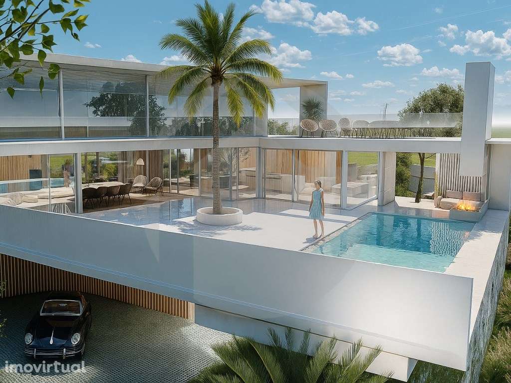 Terreno com Projeto de Luxo para Moradia de Sonho em Almancil Algarve - Grande imagem: 2/15