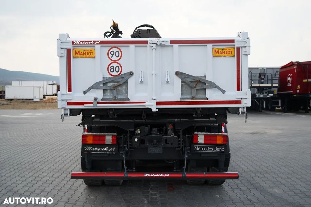 Mercedes-Benz ACTROS 2644 / 6X4 / BASCULATOR / 2X PLĂCI HIDRAULICE / + HIAB 166 ES-5 HDS / TELECOMANDĂ / ROTATOARE / EPS + AMBREIAJ / EURO 5 - 16