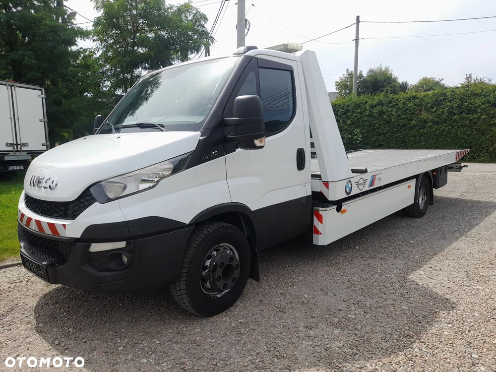 Iveco DAILY 70c17 72c17 Dmc 7200kg PLATFORMA płyta hydrauliczna najazd LAWETA Pomoc drogowa Digicross , RADIO, jeden właściciel z Niemiec - 2