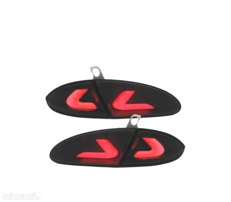 CONJUNTO DE FAROLINS SEAT LEON 2 1P 05-09 CARDNA PRETO FUMADO - 2