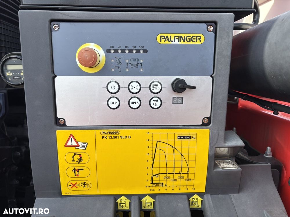 MAN TGM 18.250, Palfinger PK 13.501, an 2020, 16.000 km, bascula Meiller trilateral - 23