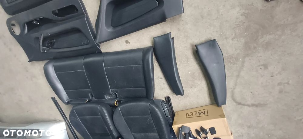 BMW e46 compact fotele czarna skóra boczki kanapa - 7