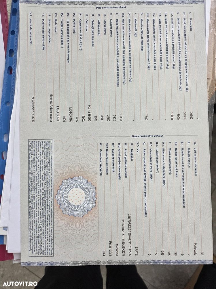 DAF XF530, 2020, 544.645km, KIT BASCULARE, cutie AUTOMATA+RETARDER 6 trepte, FRIGIDER, aer cond STATIONARE, Anvelope 80% ok, 480CP euro 6, - 37