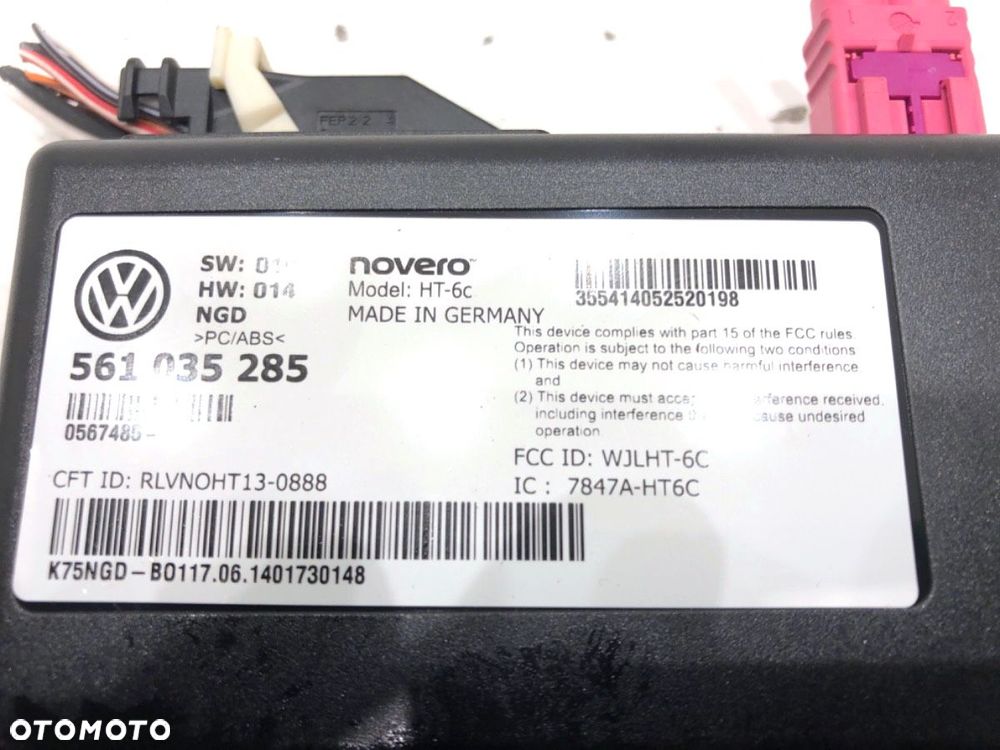 MODUŁ BLUETOOTH  VW PASSAT B7 (A32, A33) 2011 - 2022 1.8 TSI 125 kW [170 KM] benzyna 2013 - 2022 - 4