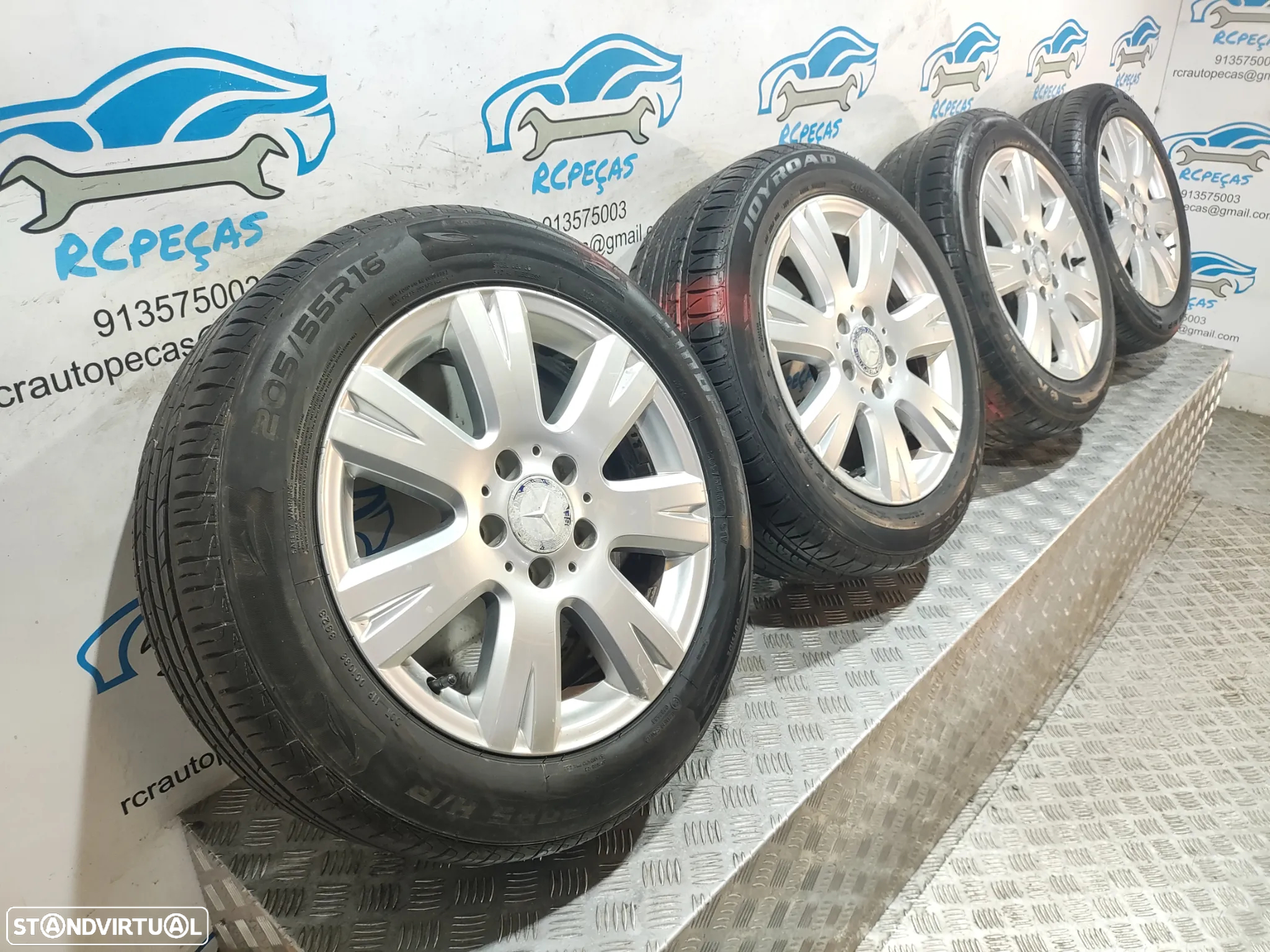 Conjunto Jantes 16 Originais Mercedes Benz Class C W204 7J ET43 5x112 - 9