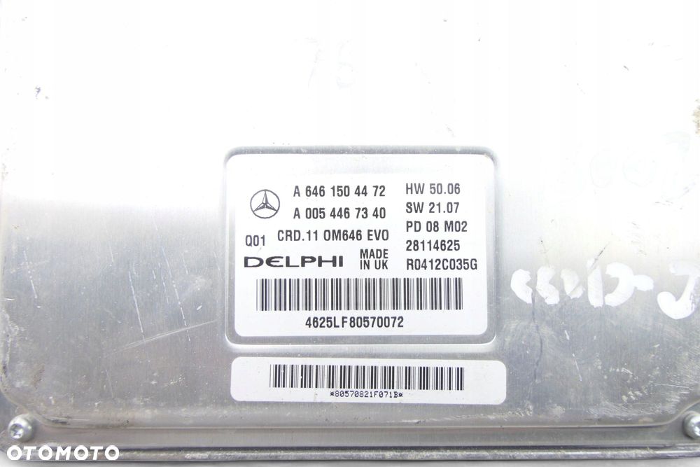 Komputer Sterownik Silnika MERCEDES W204 2.2 CDI A6461504472 A0054467340 - 4